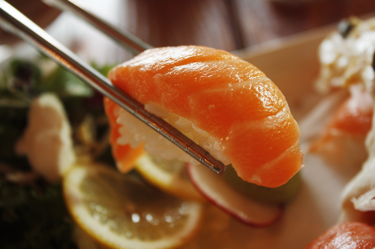 Delicious Salmon Sushi